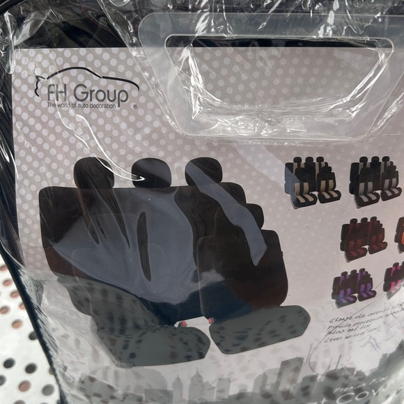 FH Group Black Car Seat Covers - Picture 1 of 1